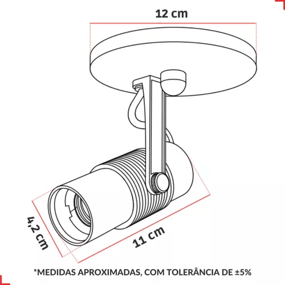 Spot De Sobrepor Basic Para 1 Lampada Branco Base E27 Avant -4-.png